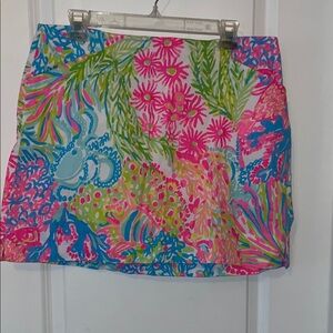 Lilly Pulitzer Vibrant Floral Mini Skirt - Pink, Blue, Green